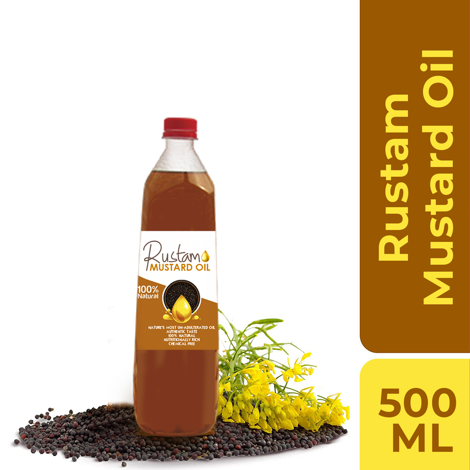 Shaukat 500ml Mustard Oil | Cold-Pressed Sarson Oil – Pure & Aromatic