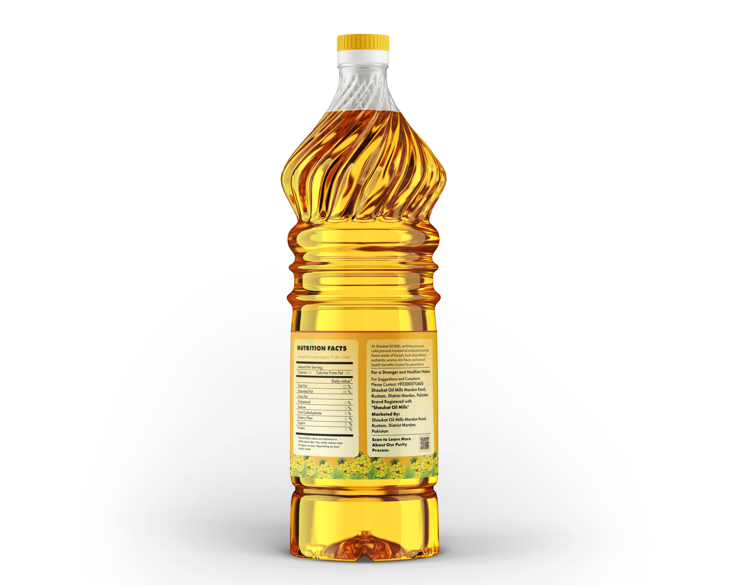 Premium Cold Pressed Mustard Oil – 1L | Desi Aroma | Chemical-Free | Edible Grade - Image 2